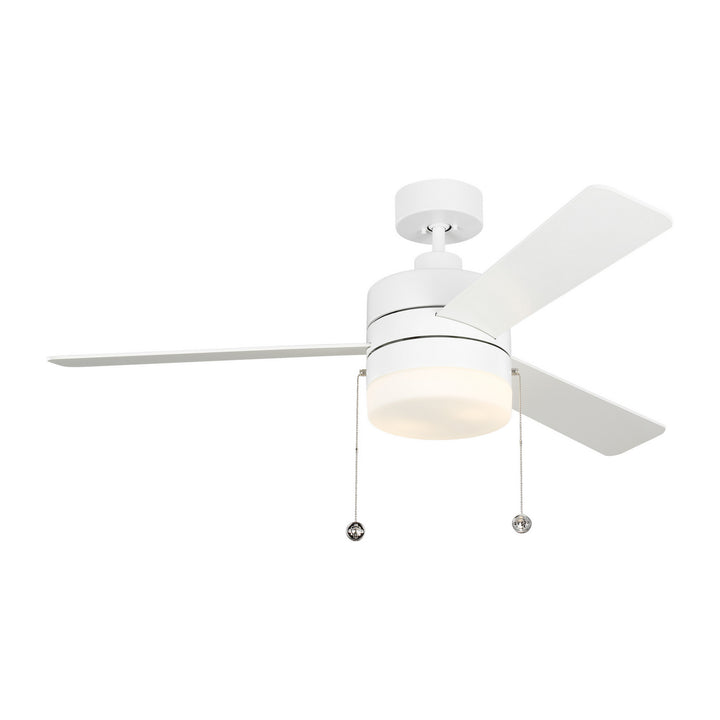 Syrus 52" Ceiling Fan in Matte White - available from The Lighting Shoppe, trusted by Canadian homeowners