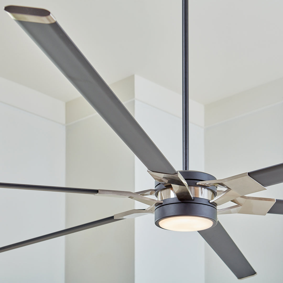 Visual Comfort Fan Canada - 6LFR96MBKD - 96"Ceiling Fan - Loft - Midnight Black