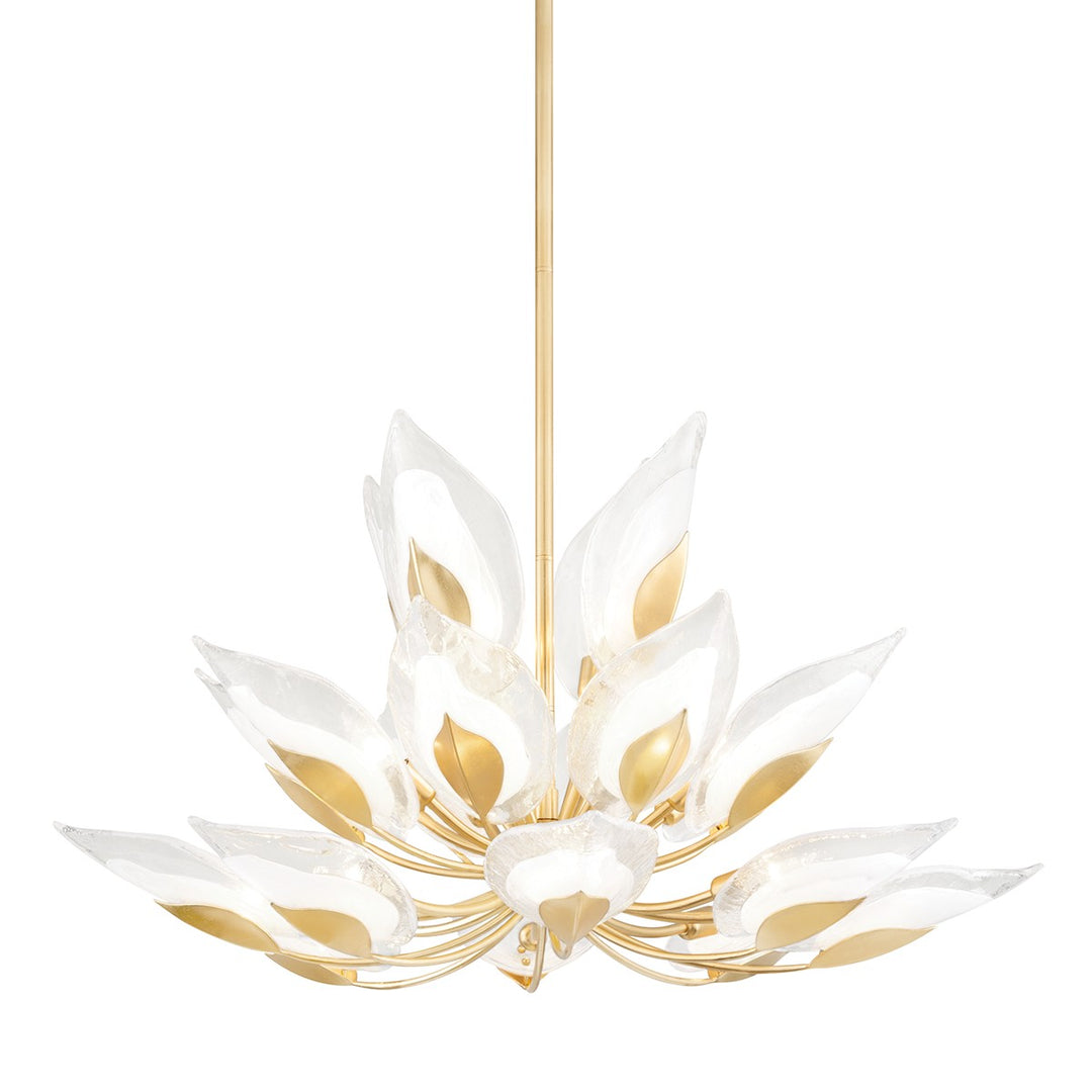 Blossom 20 Light Chandelier in Gold Leaf - available from The Lighting Shoppe, trusted by Canadian homeowners