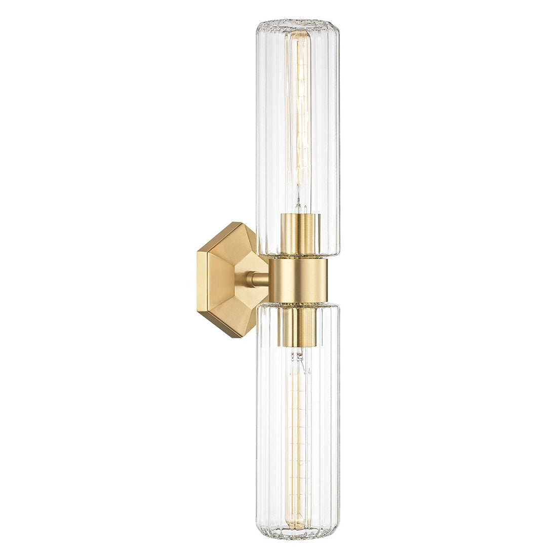 Hudson Valley Canada - 5124-AGB - Two Light Wall Sconce - Roebling - Aged Brass