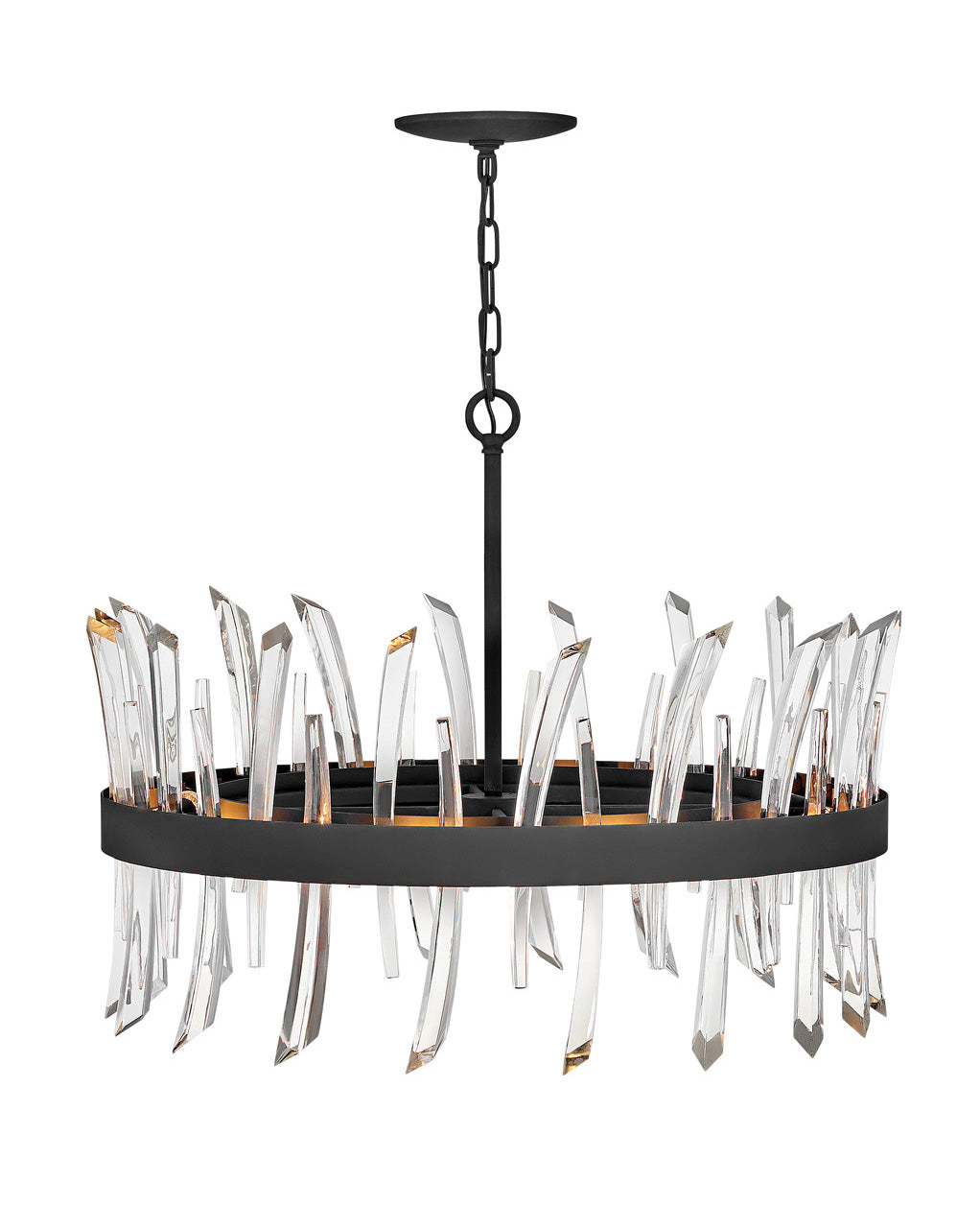Revel LED Chandelier in Black - available from The Lighting Shoppe, trusted by Canadian homeowners
