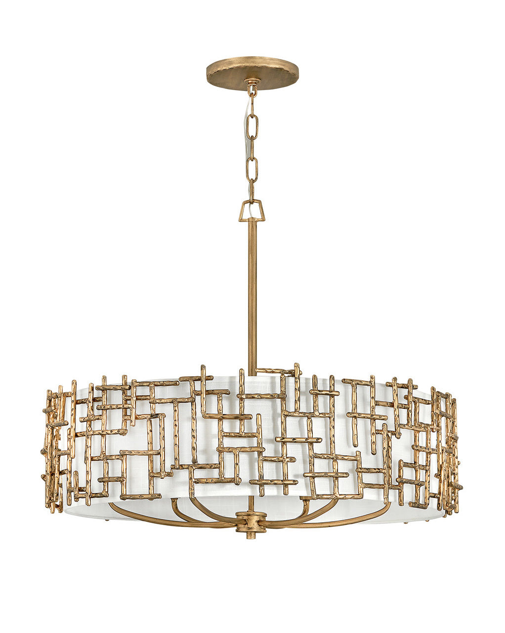 Farrah LED Chandelier in Burnished Gold - available from The Lighting Shoppe, trusted by Canadian homeowners