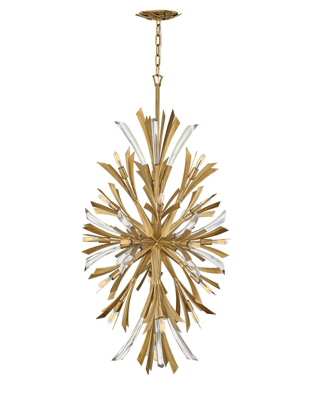 Vida LED Chandelier in Burnished Gold - available from The Lighting Shoppe, trusted by Canadian homeowners