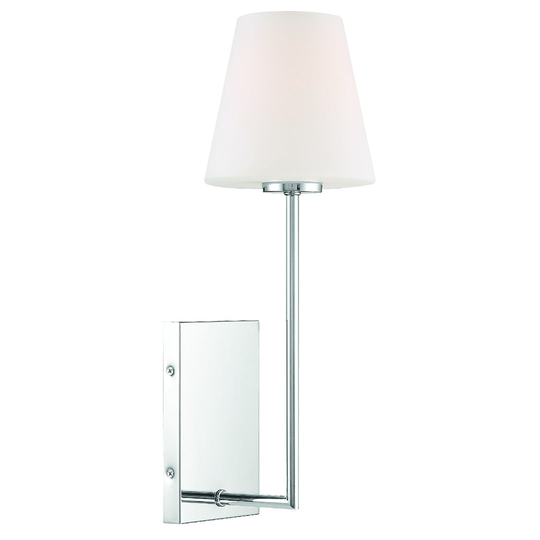 Lena One Light Wall Sconce in Polished Chrome - available from The Lighting Shoppe, trusted by Canadian homeowners