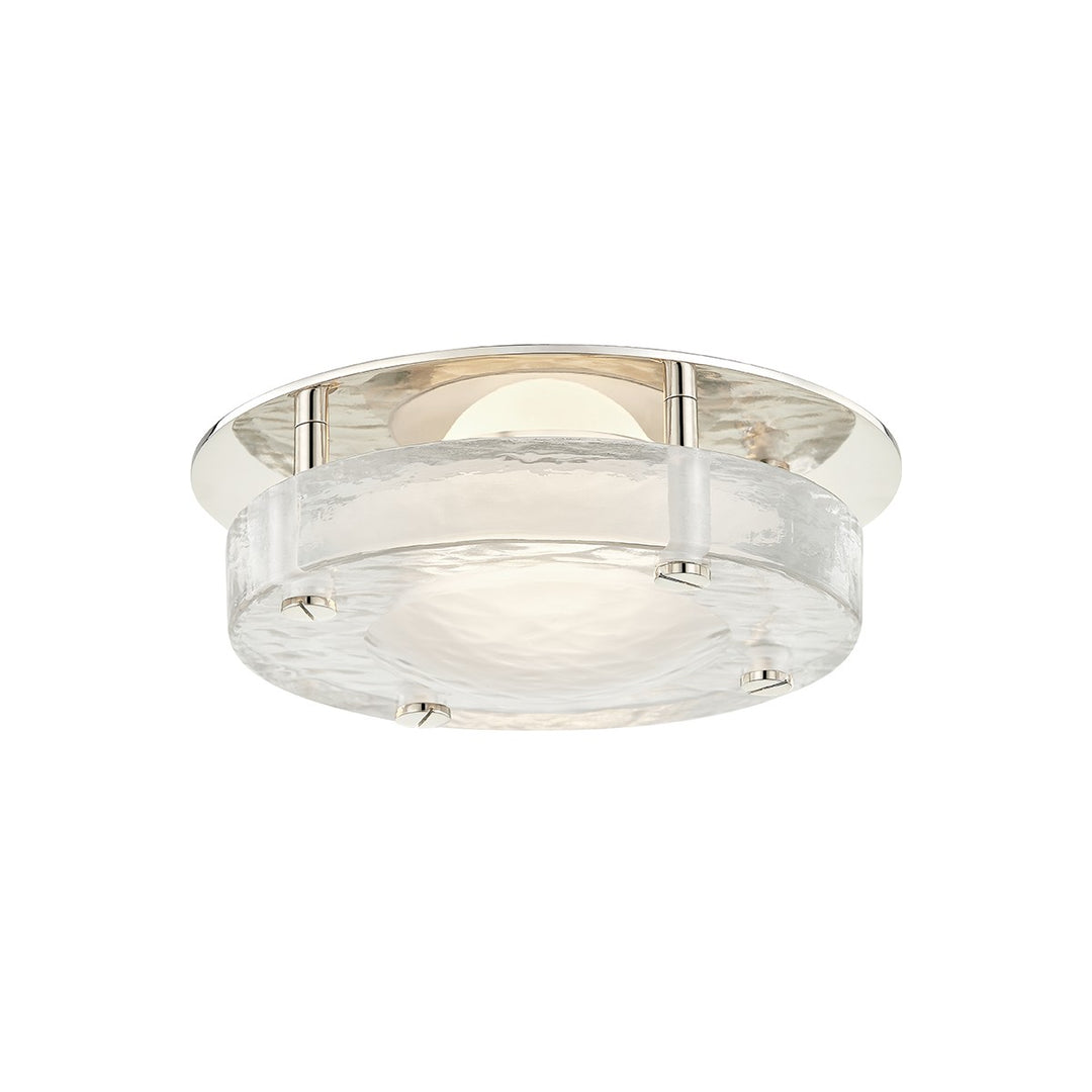 Heath LED Flush Mount in Polished Nickel - available from The Lighting Shoppe, trusted by Canadian homeowners