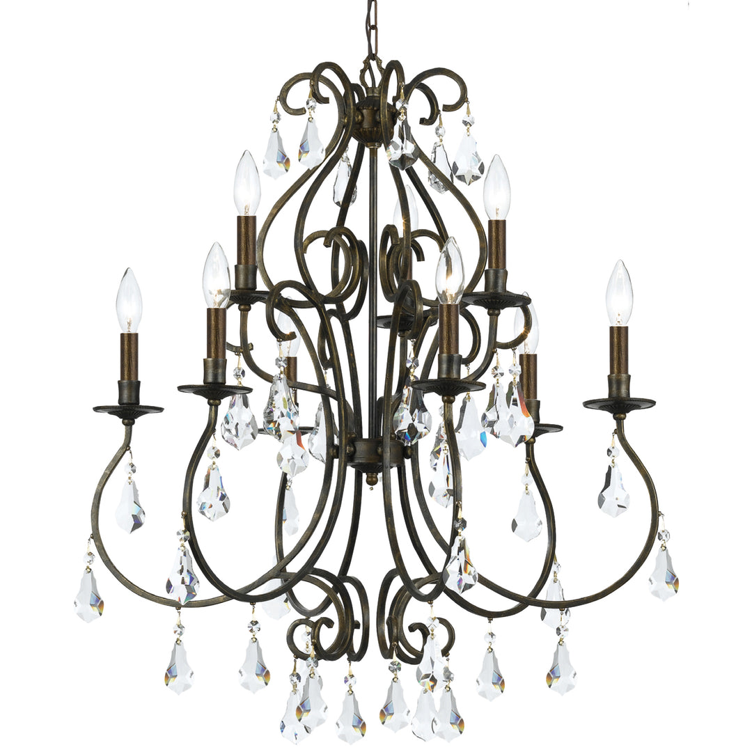 Ashton Nine Light Chandelier in English Bronze - available from The Lighting Shoppe, trusted by Canadian homeowners