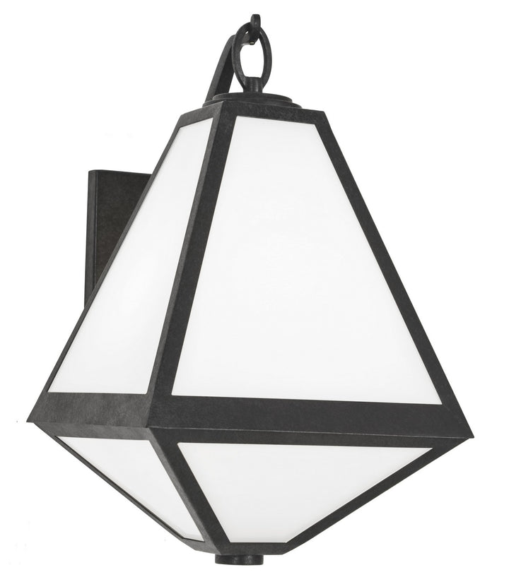 Glacier Two Light Outdoor Wall Sconce in Black Charcoal - available from The Lighting Shoppe, trusted by Canadian homeowners