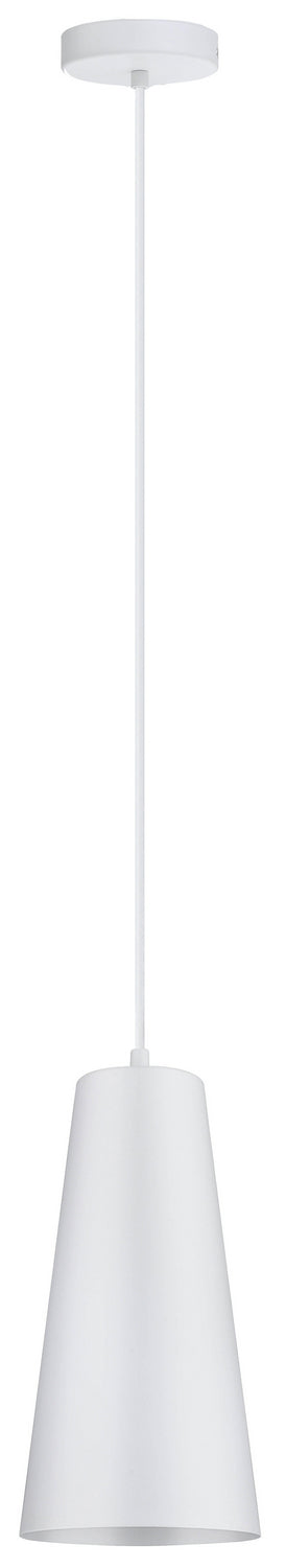 Pratella 1 One Light Pendant in White - available from The Lighting Shoppe, trusted by Canadian homeowners