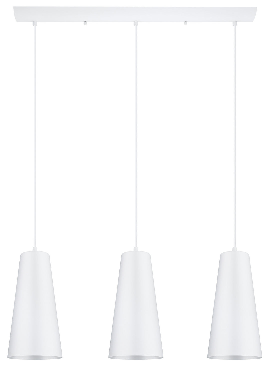 Pratella 1 Three Light Pendant in White - available from The Lighting Shoppe, trusted by Canadian homeowners