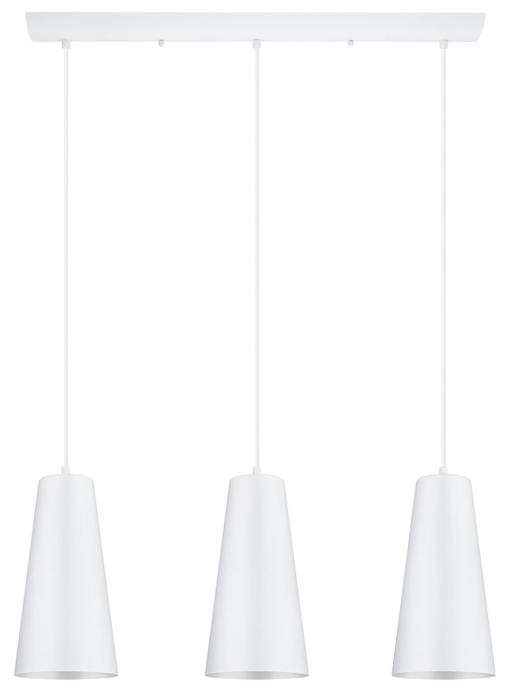 Pratella 1 Three Light Pendant in White - available from The Lighting Shoppe, trusted by Canadian homeowners