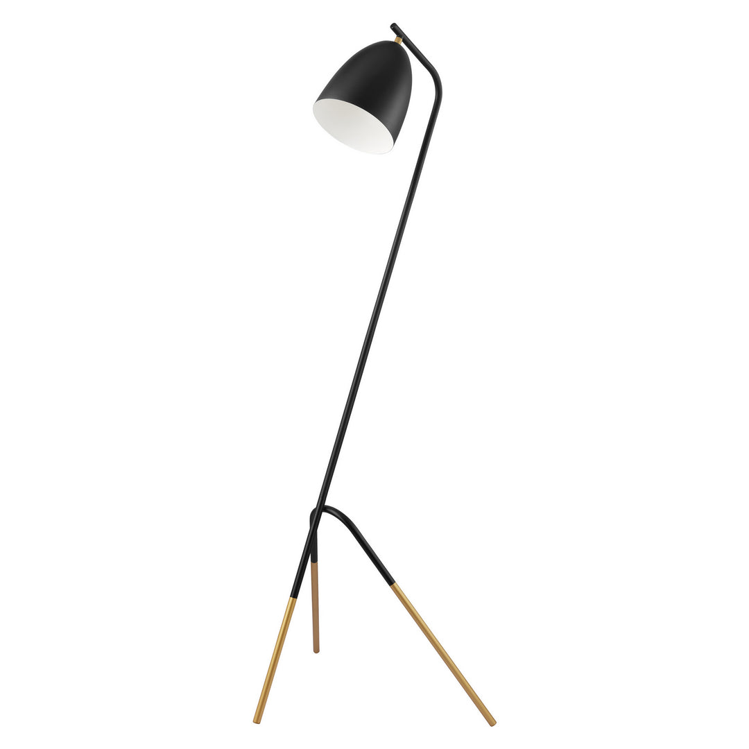 Westlinton One Light Floor Lamp in Black & Gold - available from The Lighting Shoppe, trusted by Canadian homeowners