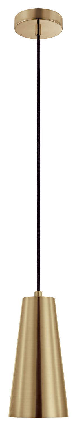 Pratella 1 One Light Pendant in Brushed Gold - available from The Lighting Shoppe, trusted by Canadian homeowners