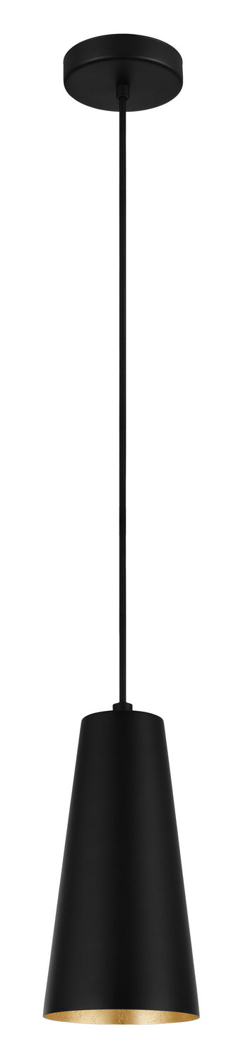 Pratella 1 One Light Pendant in Black - available from The Lighting Shoppe, trusted by Canadian homeowners