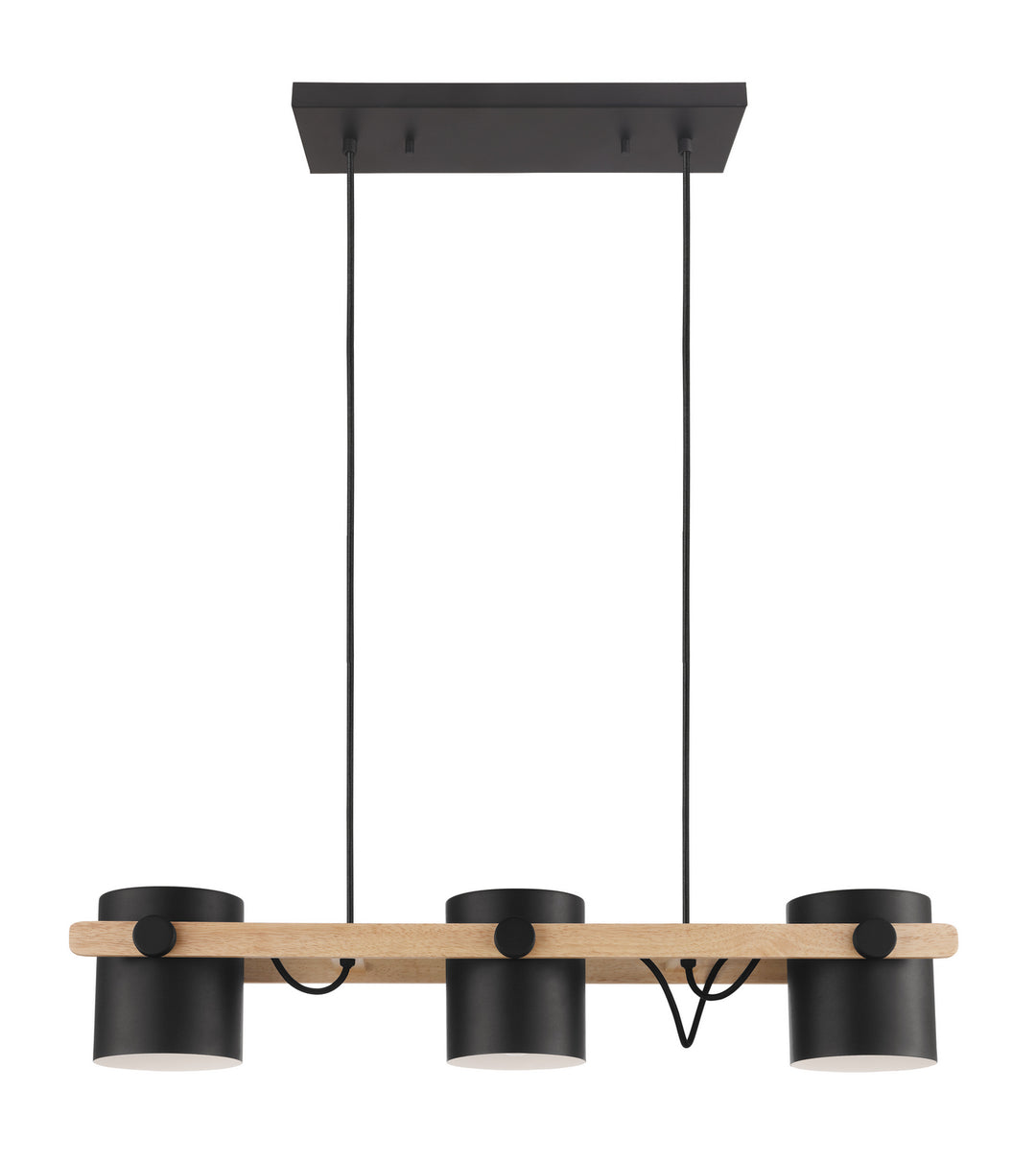 Hornwood Three Light Pendant in Black - available from The Lighting Shoppe, trusted by Canadian homeowners