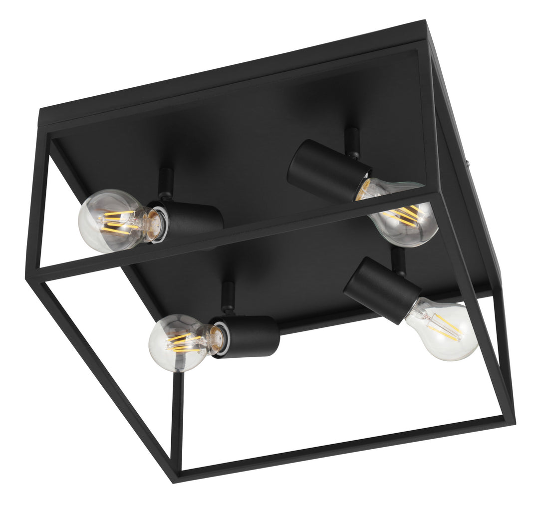 Silentina Four Light Ceiling Mount in Black - available from The Lighting Shoppe, trusted by Canadian homeowners