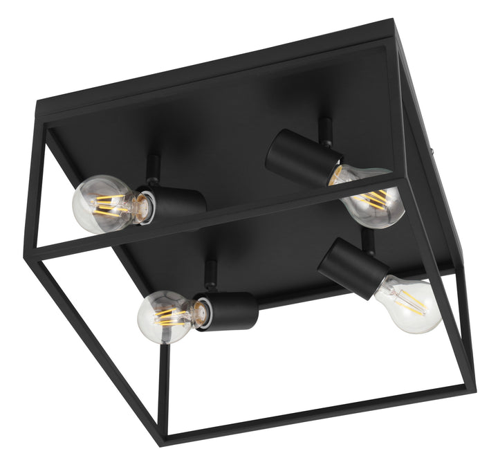 Silentina Four Light Ceiling Mount in Black - available from The Lighting Shoppe, trusted by Canadian homeowners