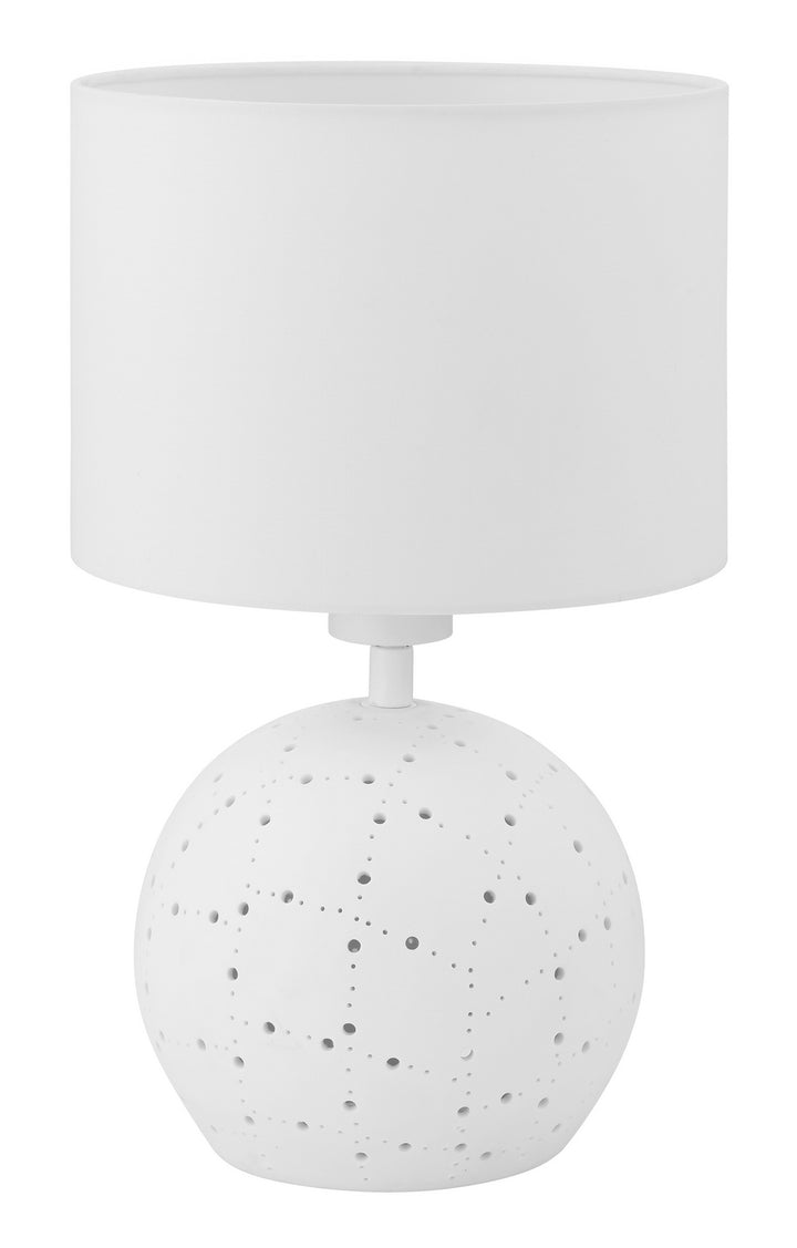 Montalbano One Light Table Lamp in White - available from The Lighting Shoppe, trusted by Canadian homeowners