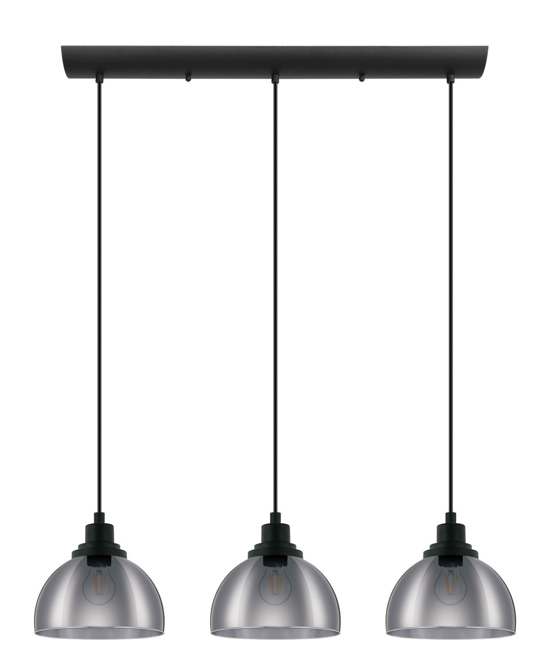 Belser Three Light Pendant in Black - available from The Lighting Shoppe, trusted by Canadian homeowners