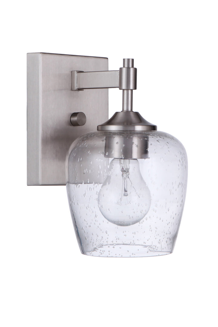 Stellen One Light Wall Sconce in Brushed Polished Nickel - available from The Lighting Shoppe, trusted by Canadian homeowners