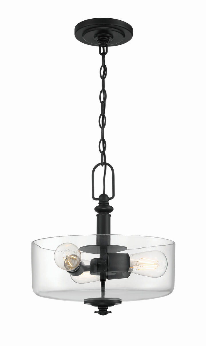 Craftmade Canada - 49853-FB-C - Three Light Convertible Semi Flush/Pendant - Dardyn - Flat Black