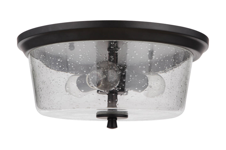Tyler Three Light Flushmount in Flat Black - available from The Lighting Shoppe, trusted by Canadian homeowners