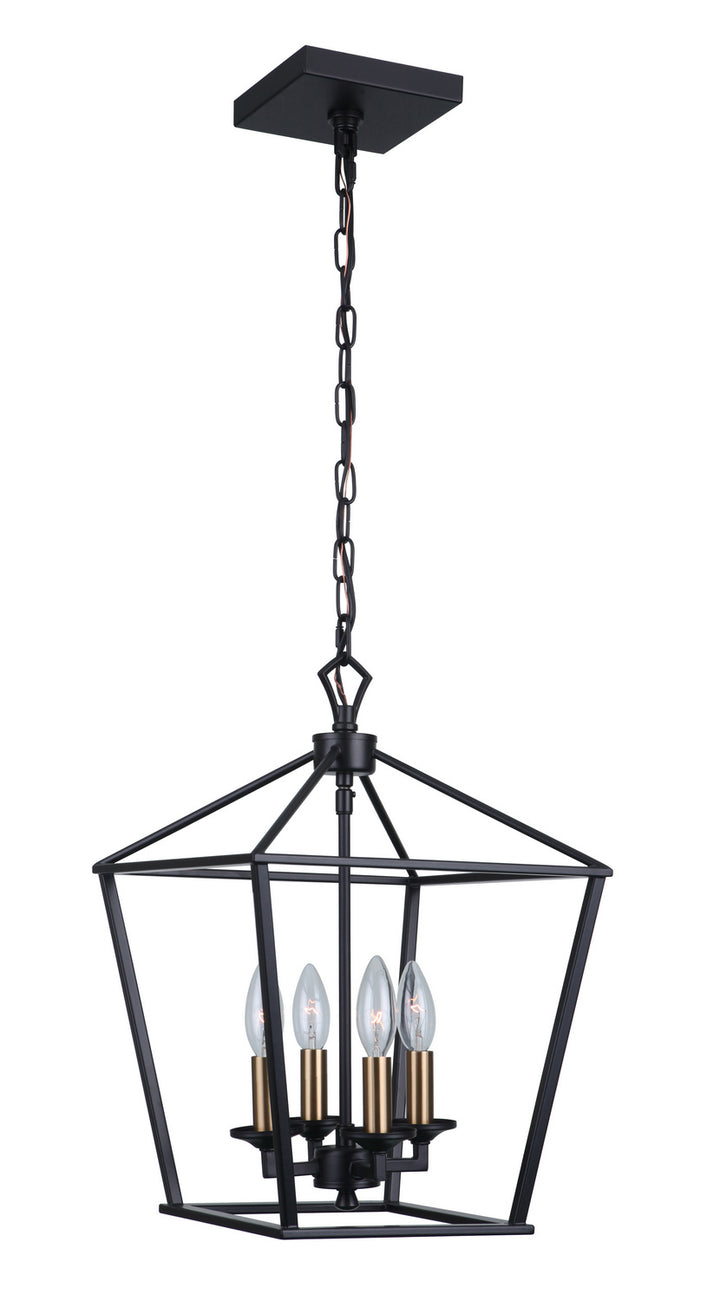 Craftmade Canada - 52934-FB - Four Light Foyer Pendant - Flynt - Flat Black