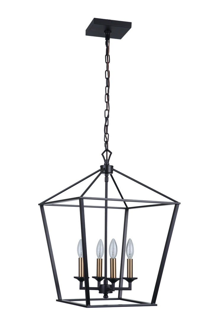 Craftmade Canada - 52935-FB - Four Light Foyer Pendant - Flynt - Flat Black