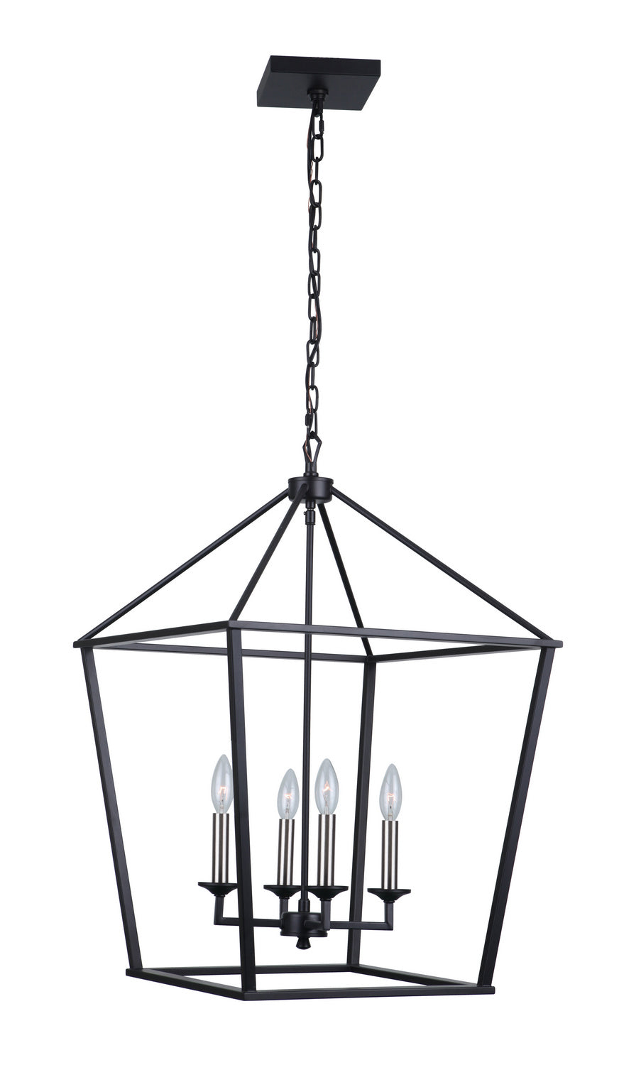Craftmade Canada - 52936-FB - Four Light Foyer Pendant - Flynt - Flat Black