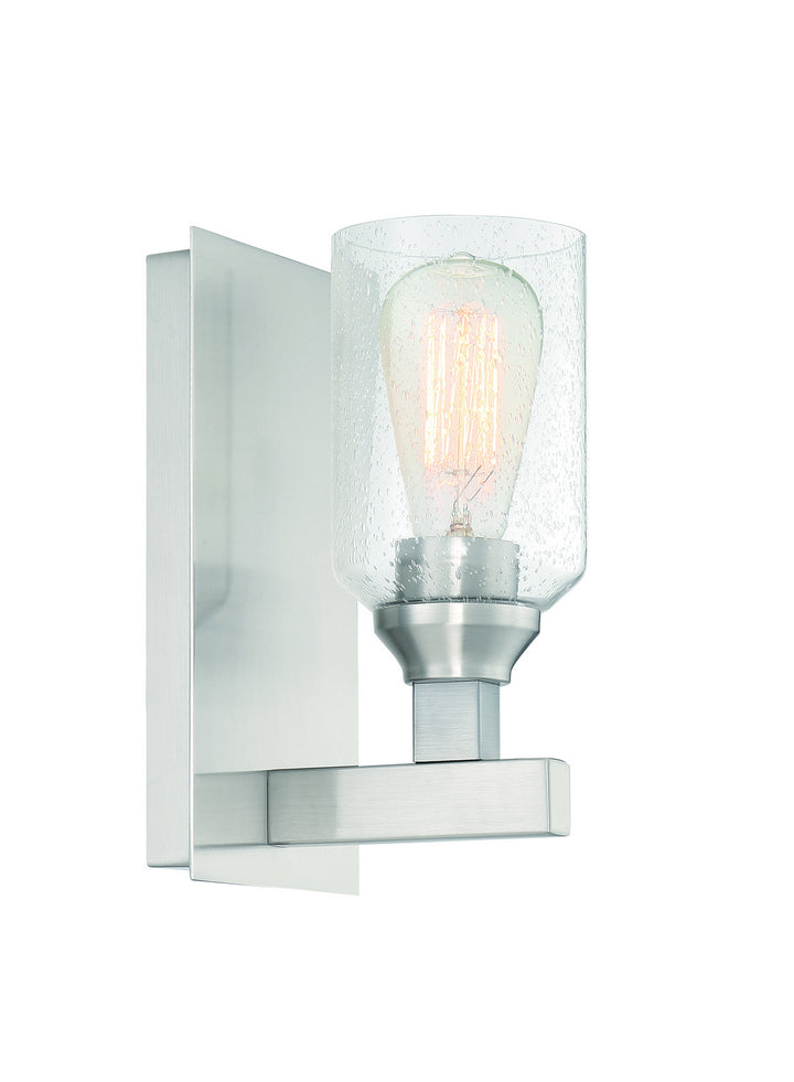 Chicago One Light Wall Sconce in Brushed Polished Nickel - available from The Lighting Shoppe, trusted by Canadian homeowners