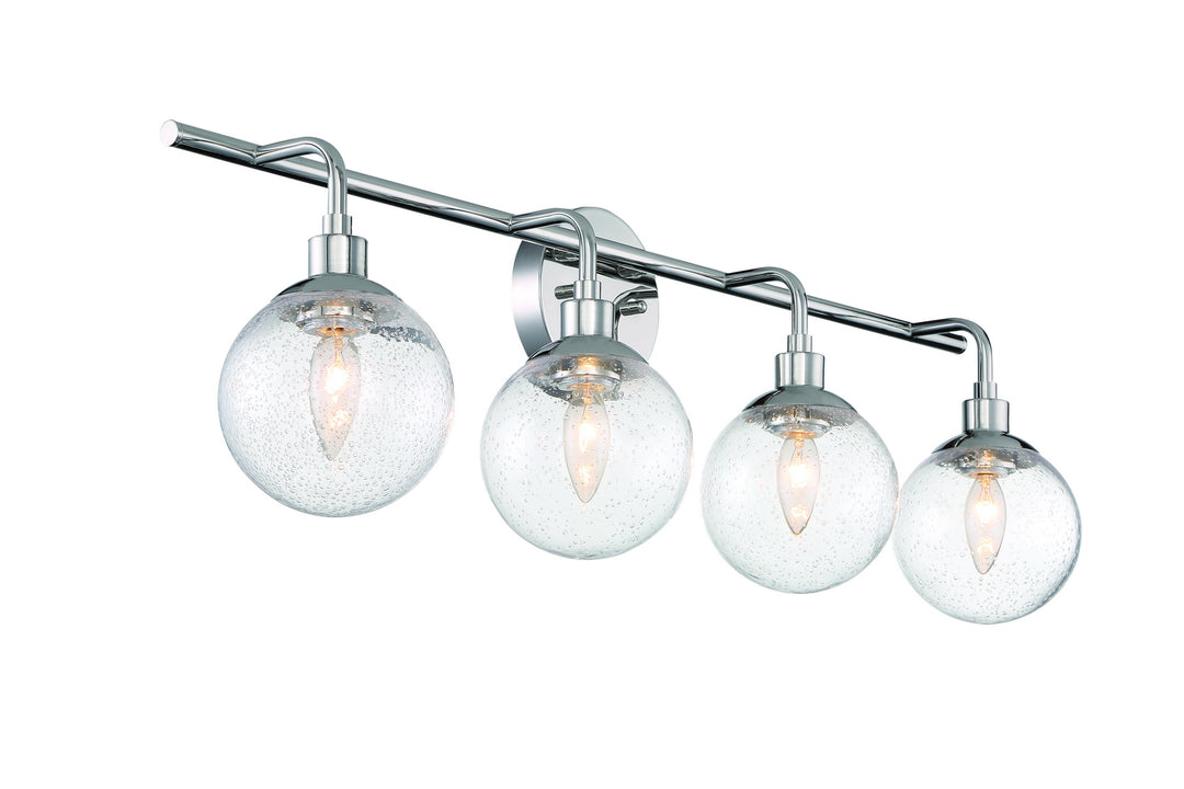 Que Four Light Vanity in Chrome - available from The Lighting Shoppe, trusted by Canadian homeowners