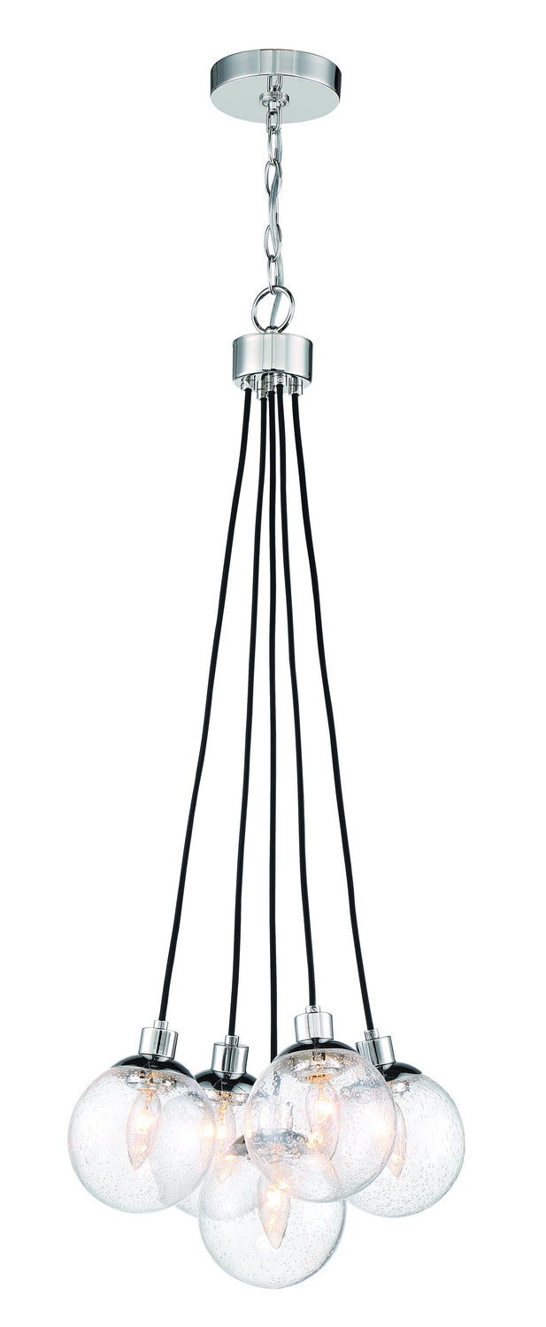 Que Five Light Pendant in Chrome - available from The Lighting Shoppe, trusted by Canadian homeowners