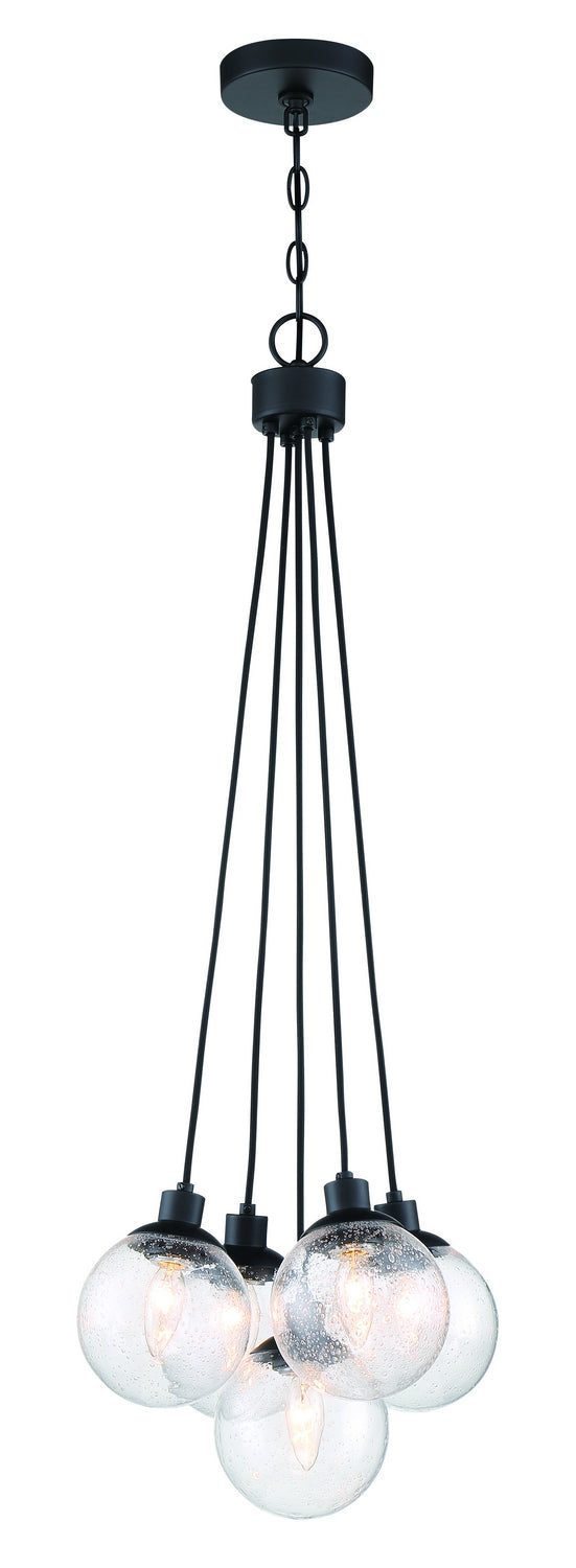 Que Five Light Pendant in Flat Black - available from The Lighting Shoppe, trusted by Canadian homeowners