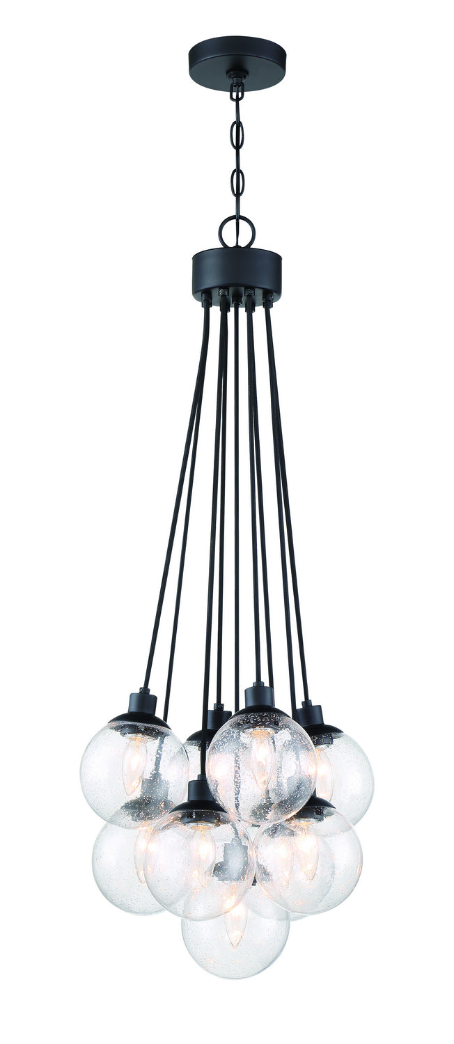 Que Nine Light Pendant in Flat Black - available from The Lighting Shoppe, trusted by Canadian homeowners