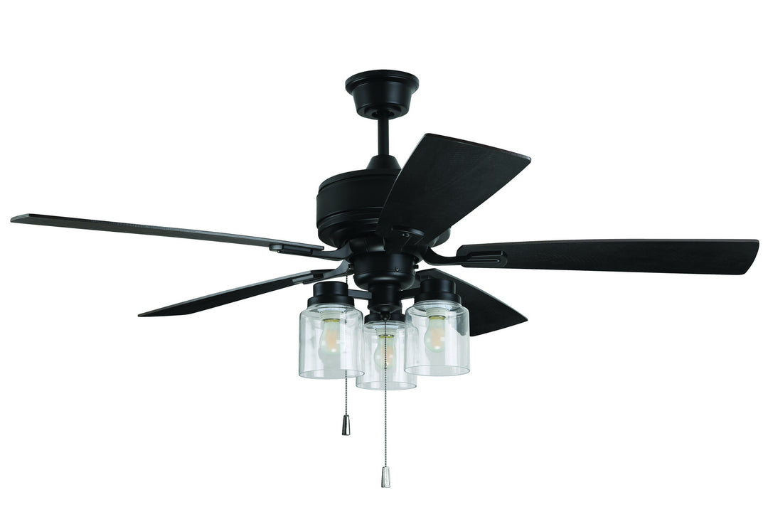 Kate 52" Ceiling Fan in Flat Black - available from The Lighting Shoppe, trusted by Canadian homeowners