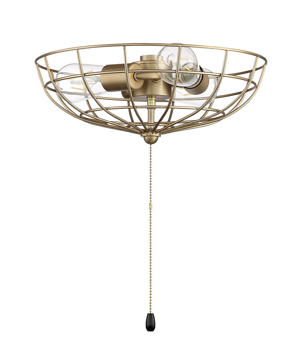 Light Kit-Bowl,Energy Star LED Fan Light Kit in Satin Brass - available from The Lighting Shoppe, trusted by Canadian homeowners