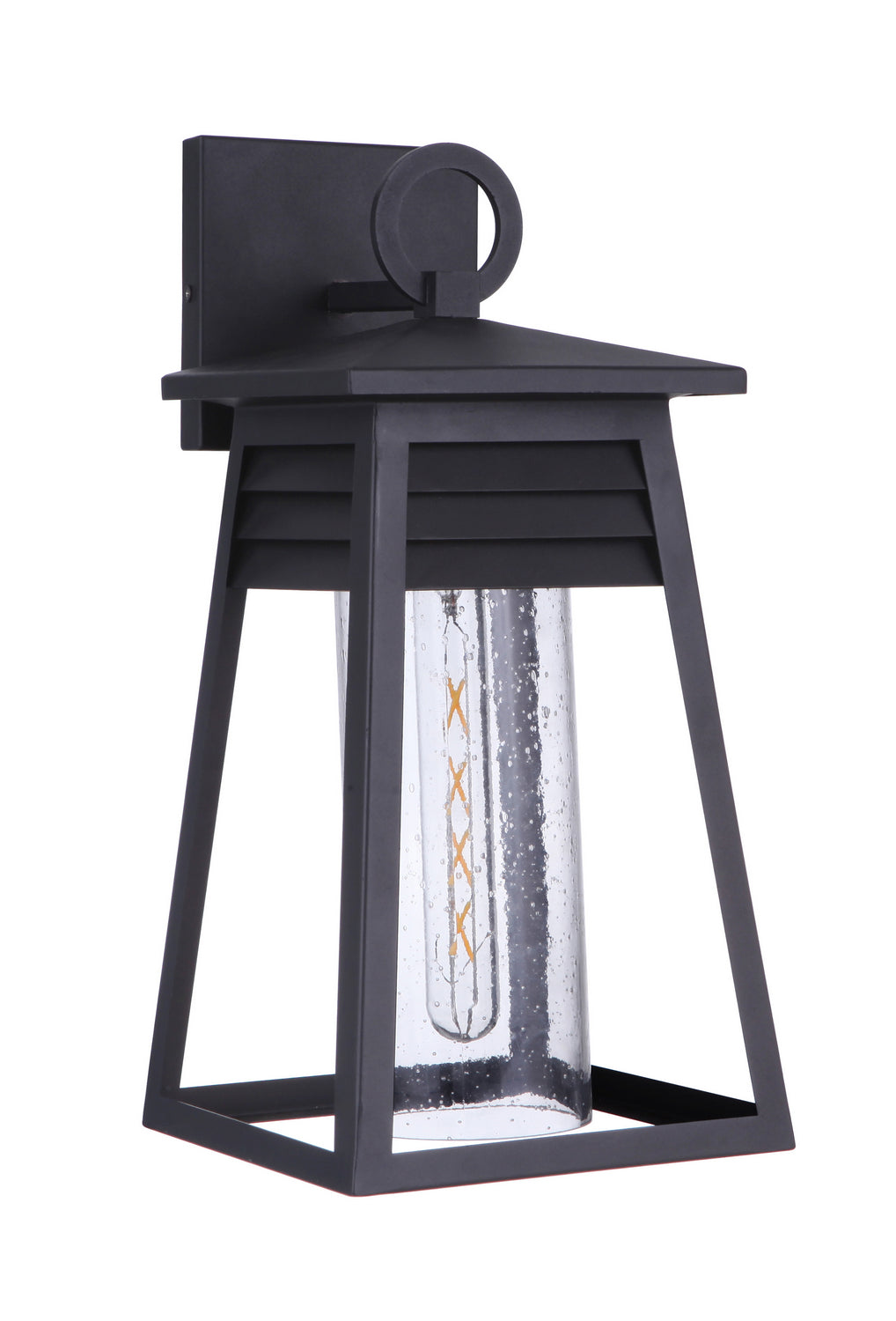 Becca One Light Outdoor Wall Mount in Textured Black - available from The Lighting Shoppe, trusted by Canadian homeowners