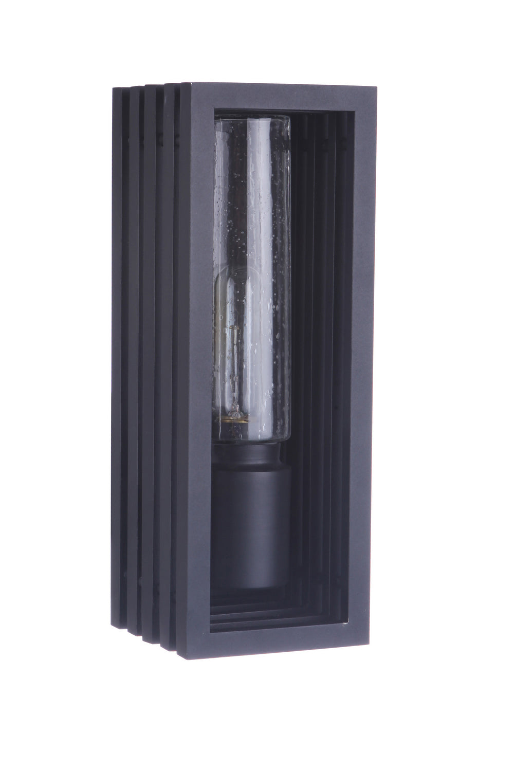 Carmel One Light Outdoor Wall Mount in Textured Black - available from The Lighting Shoppe, trusted by Canadian homeowners