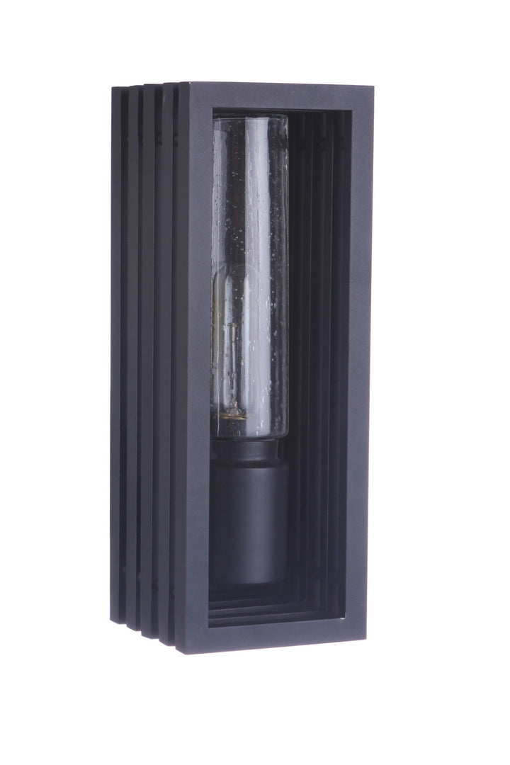 Carmel One Light Outdoor Wall Mount in Textured Black - available from The Lighting Shoppe, trusted by Canadian homeowners