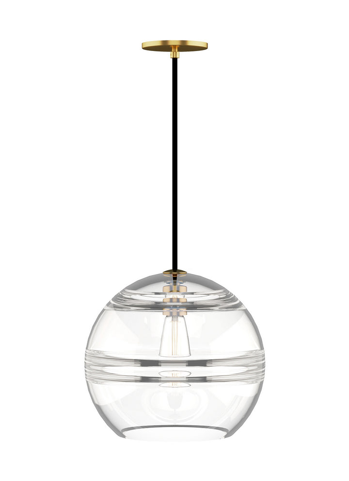 Visual Comfort Modern - 700FJSDNCR - One Light Pendant - Sedona - Aged Brass