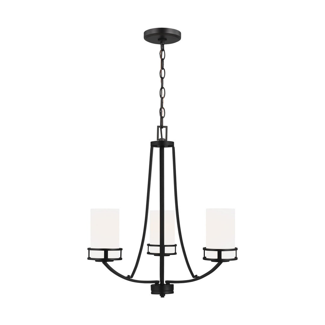 Generation Lighting Canada - 3121603-112 - Three Light Chandelier - Robie - Midnight Black