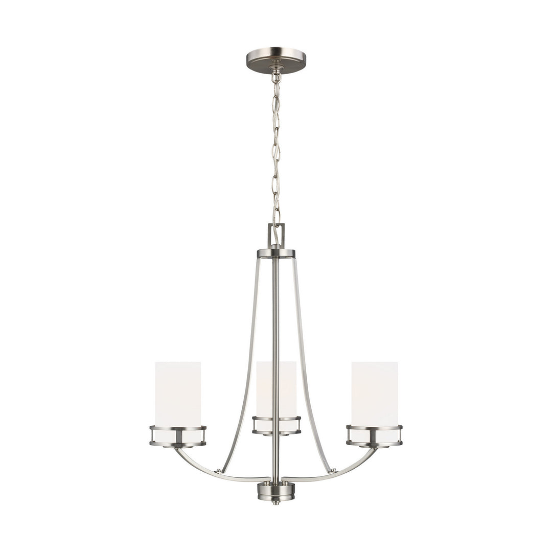 Generation Lighting Canada - 3121603-962 - Three Light Chandelier - Robie - Brushed Nickel