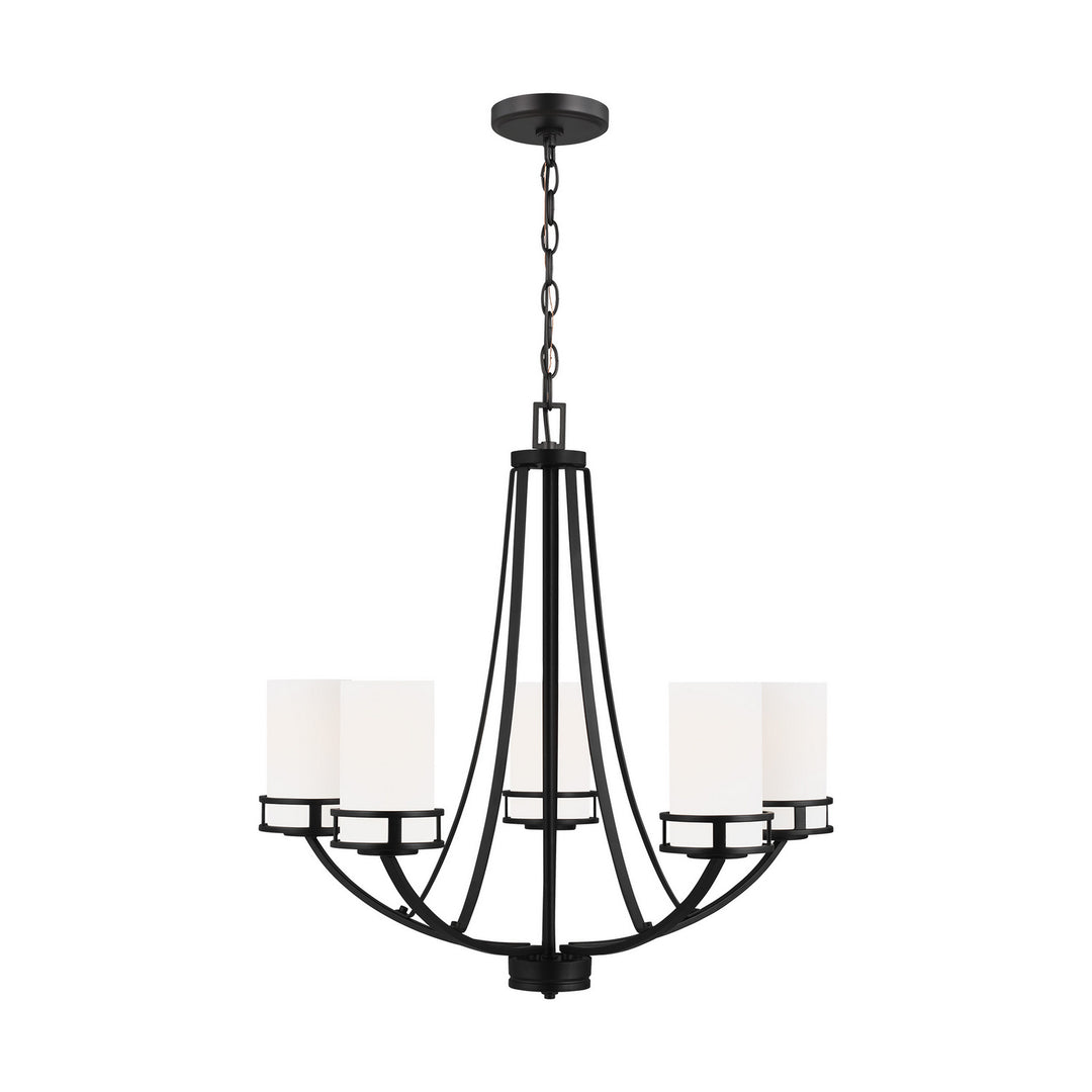 Generation Lighting Canada - 3121605-112 - Five Light Chandelier - Robie - Midnight Black