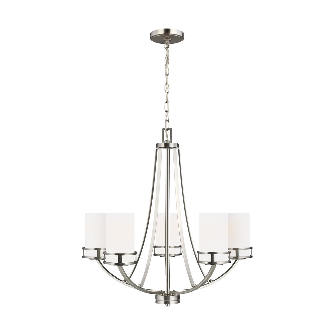 Generation Lighting Canada - 3121605-962 - Five Light Chandelier - Robie - Brushed Nickel