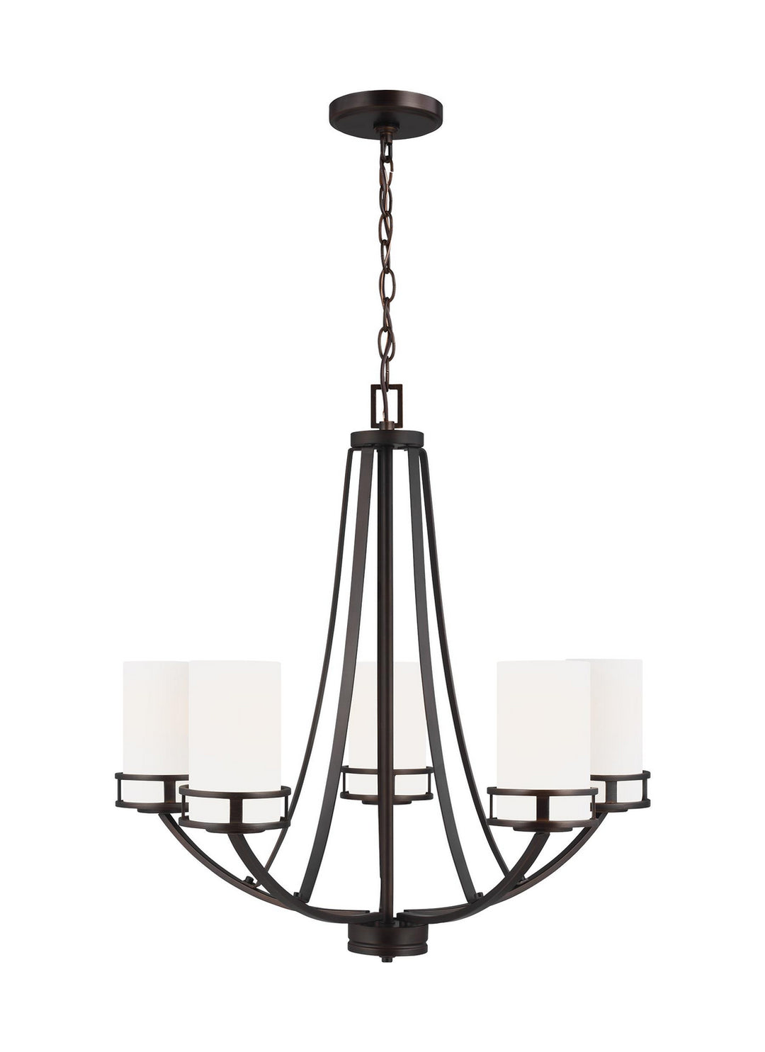 Generation Lighting Canada - 3121605EN3-710 - Five Light Chandelier - Robie - Bronze