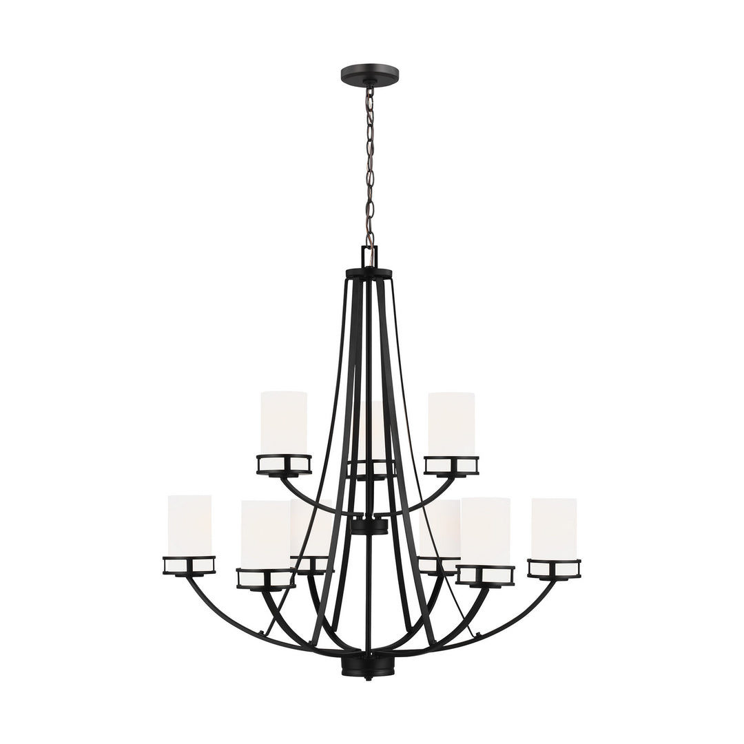 Generation Lighting Canada - 3121609-112 - Nine Light Chandelier - Robie - Midnight Black