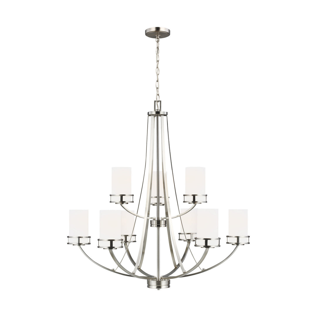 Generation Lighting Canada - 3121609-962 - Nine Light Chandelier - Robie - Brushed Nickel