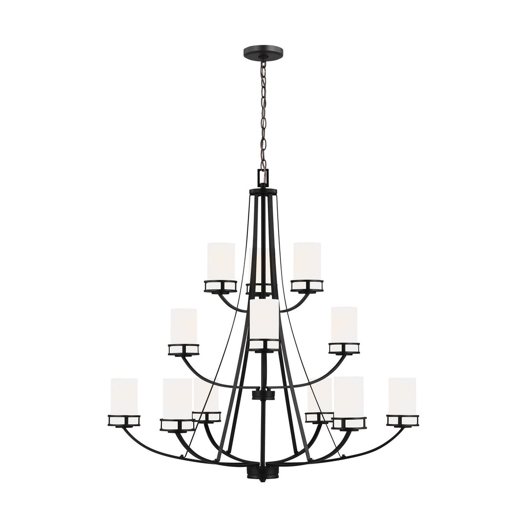 Generation Lighting Canada - 3121612-112 - 12 Light Chandelier - Robie - Midnight Black