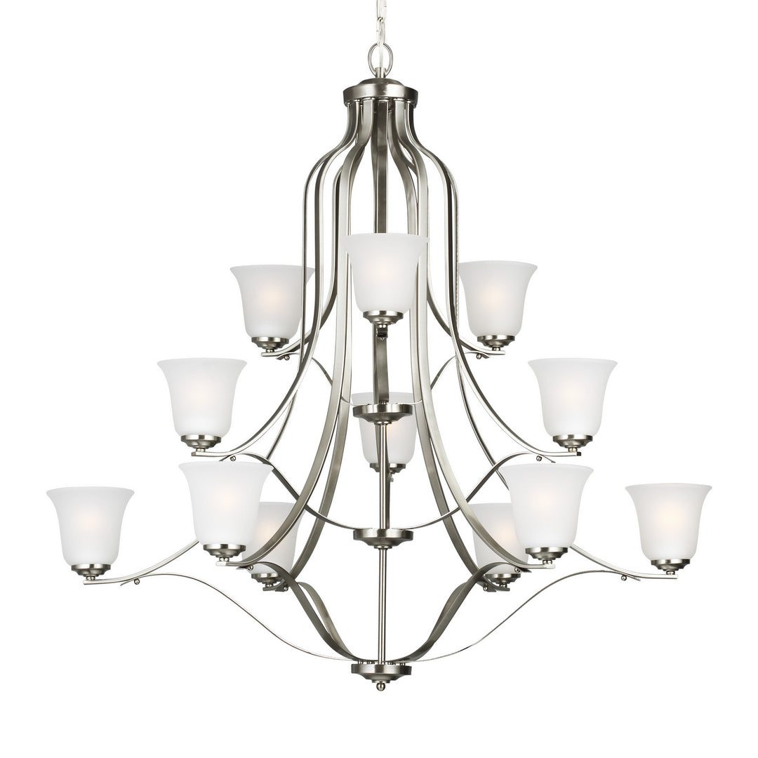 Generation Lighting Canada - 3139012-962 - 12 Light Chandelier - Emmons - Brushed Nickel
