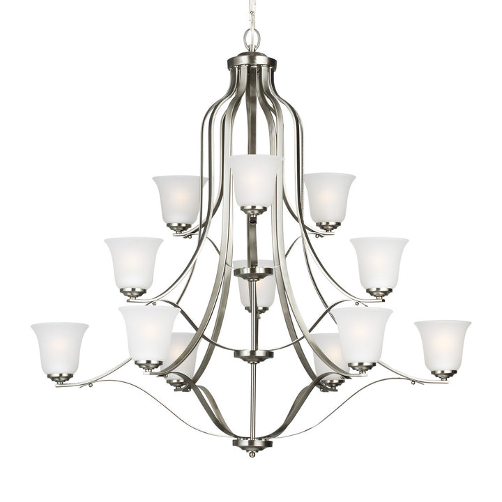 Generation Lighting Canada - 3139012-962 - 12 Light Chandelier - Emmons - Brushed Nickel