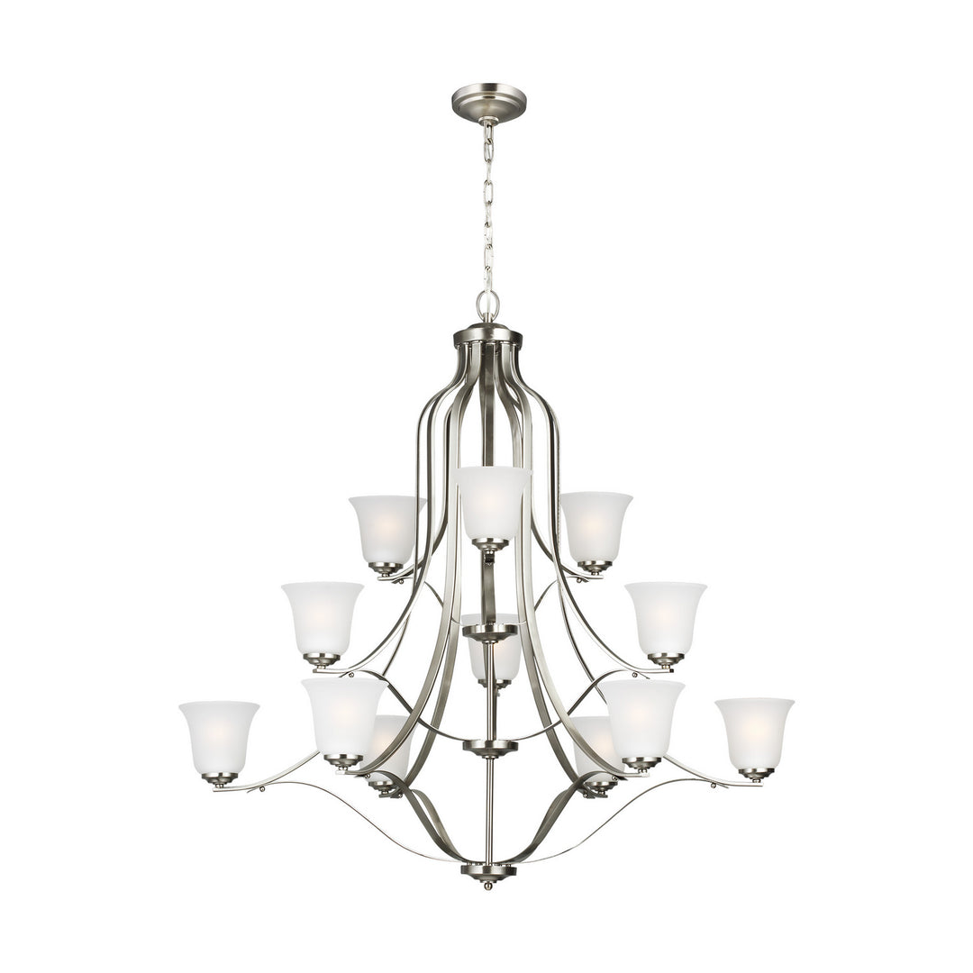 Generation Lighting Canada - 3139012-962 - 12 Light Chandelier - Emmons - Brushed Nickel